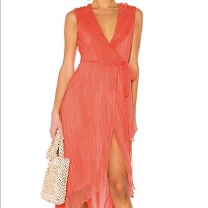 X REVOLVE Meriem Dress in Coral